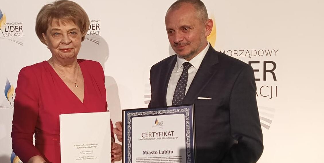 Wyróżnienie dla lublina w dziedzinie edukacji „Samorządowy Lider Edukacji”