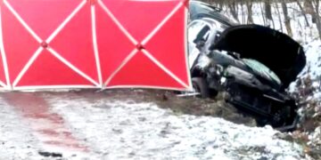 Tragiczny wypadek w gminie Łukowa. Zginął proboszcz parafii w Chmielku.